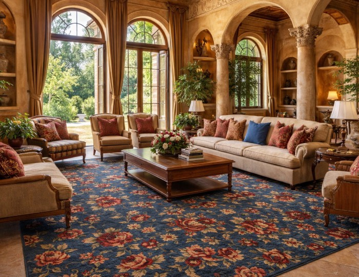 Classic floral rugs